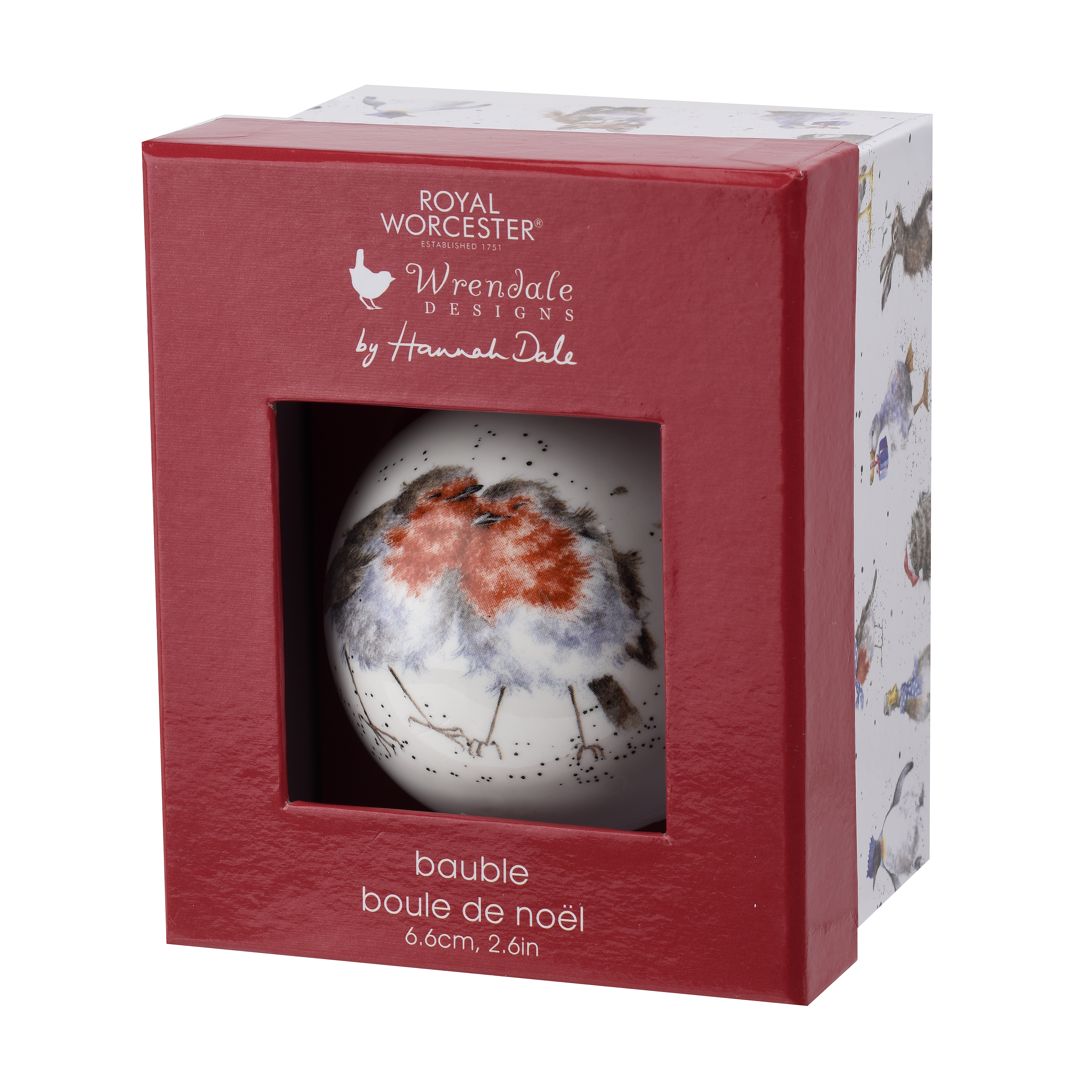 Wrendale Designs Snuggled Together Bauble image number null